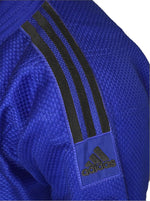 Adidas Judo-Gi J690 Quest Blue with Black Stripes
