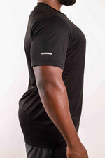 Burk Short Sleeve Shirt | Black with White Logo