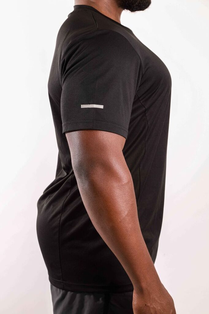Burk Short Sleeve Shirt | Black with White Logo