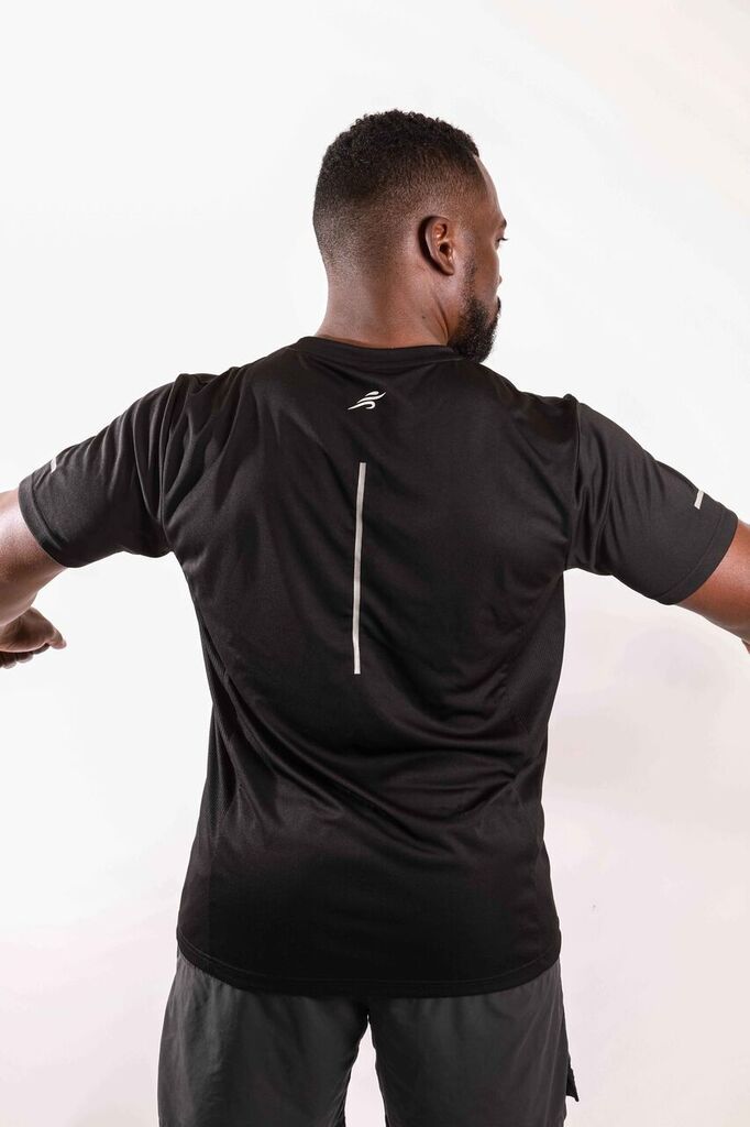 Burk Short Sleeve Shirt | Black with White Logo