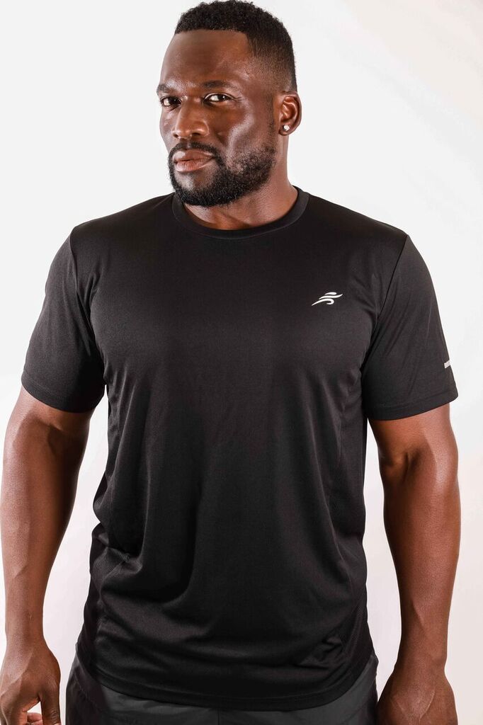 Burk Short Sleeve Shirt | Black with White Logo