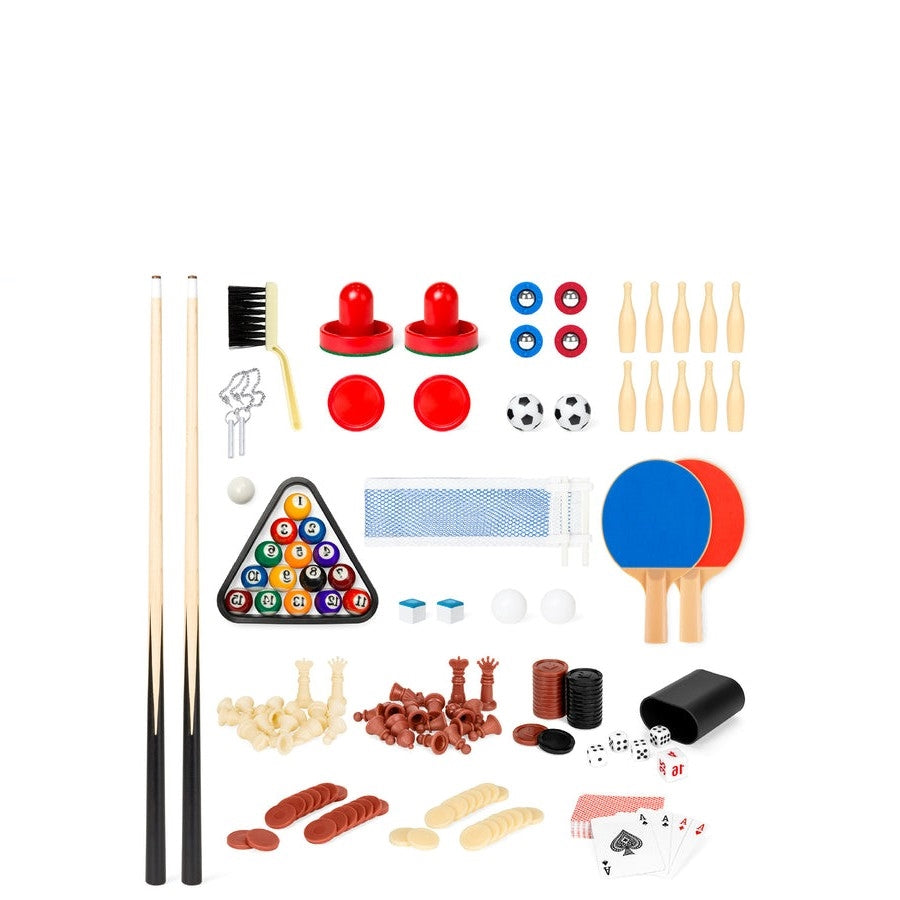 10-in-1 Combo Game Room Table Set (Pool + Foosball + Ping Pong + Chess)