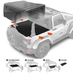 Jeep Wrangler JK 2DR Cargo Cover (2007-2018)