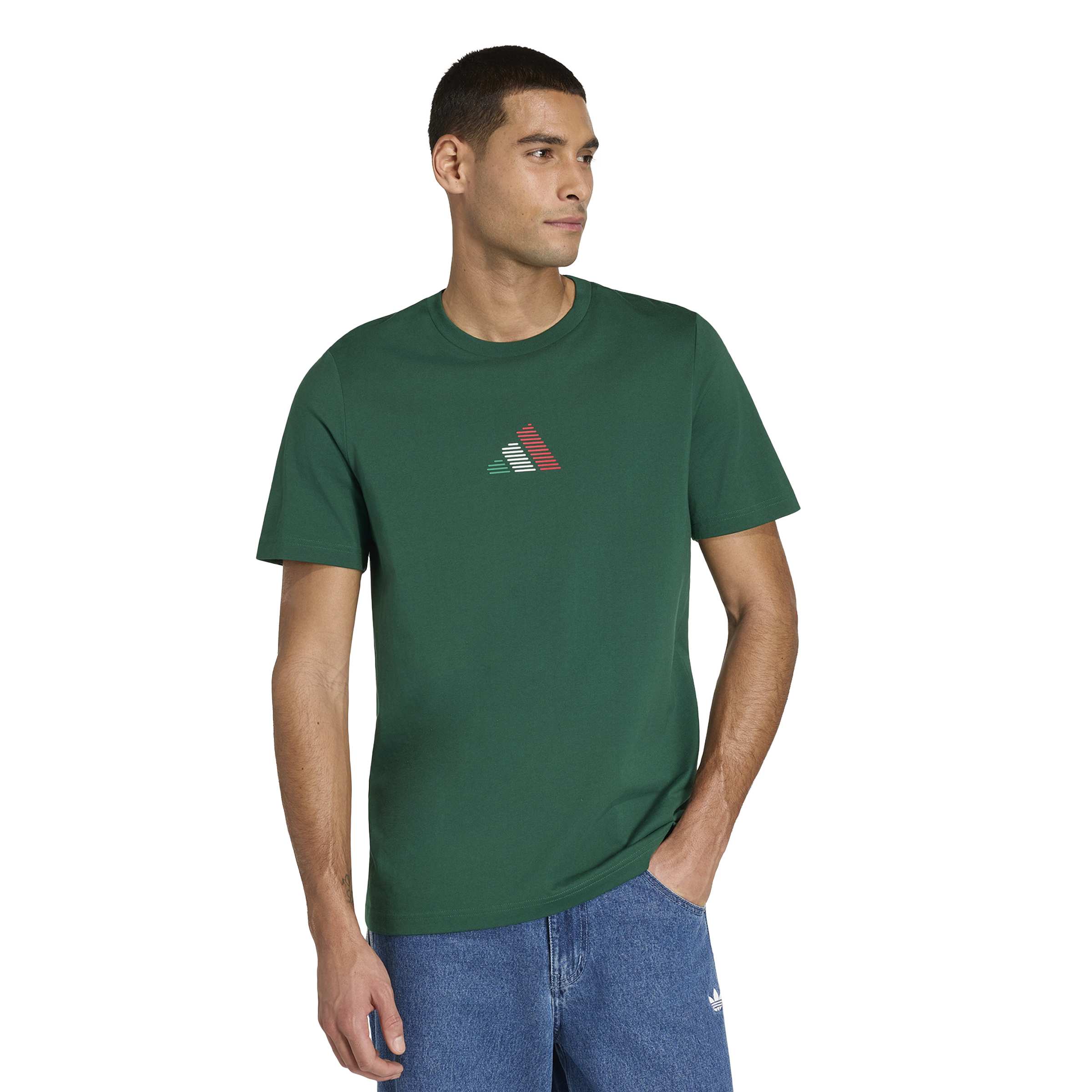 Adidas Mens Mexico Azteca Tee | Dark Green