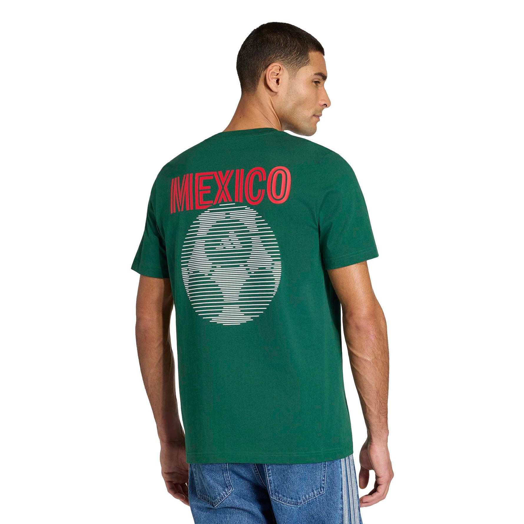 Adidas Mens Mexico Azteca Tee | Dark Green