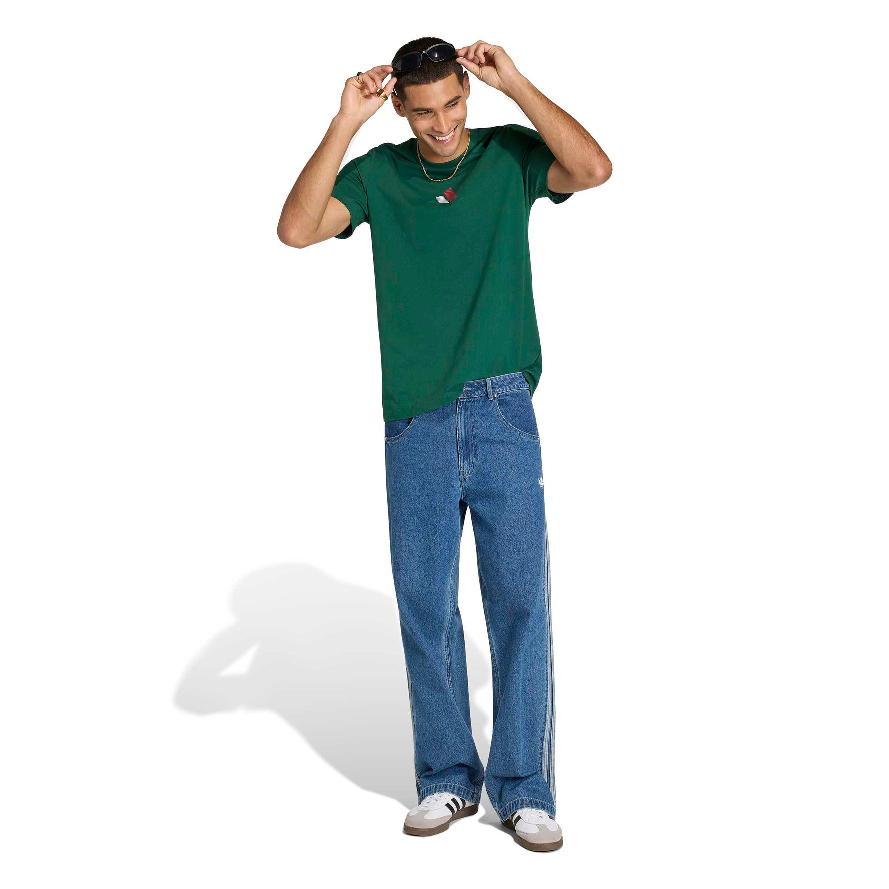 Adidas Mens Mexico Azteca Tee | Dark Green