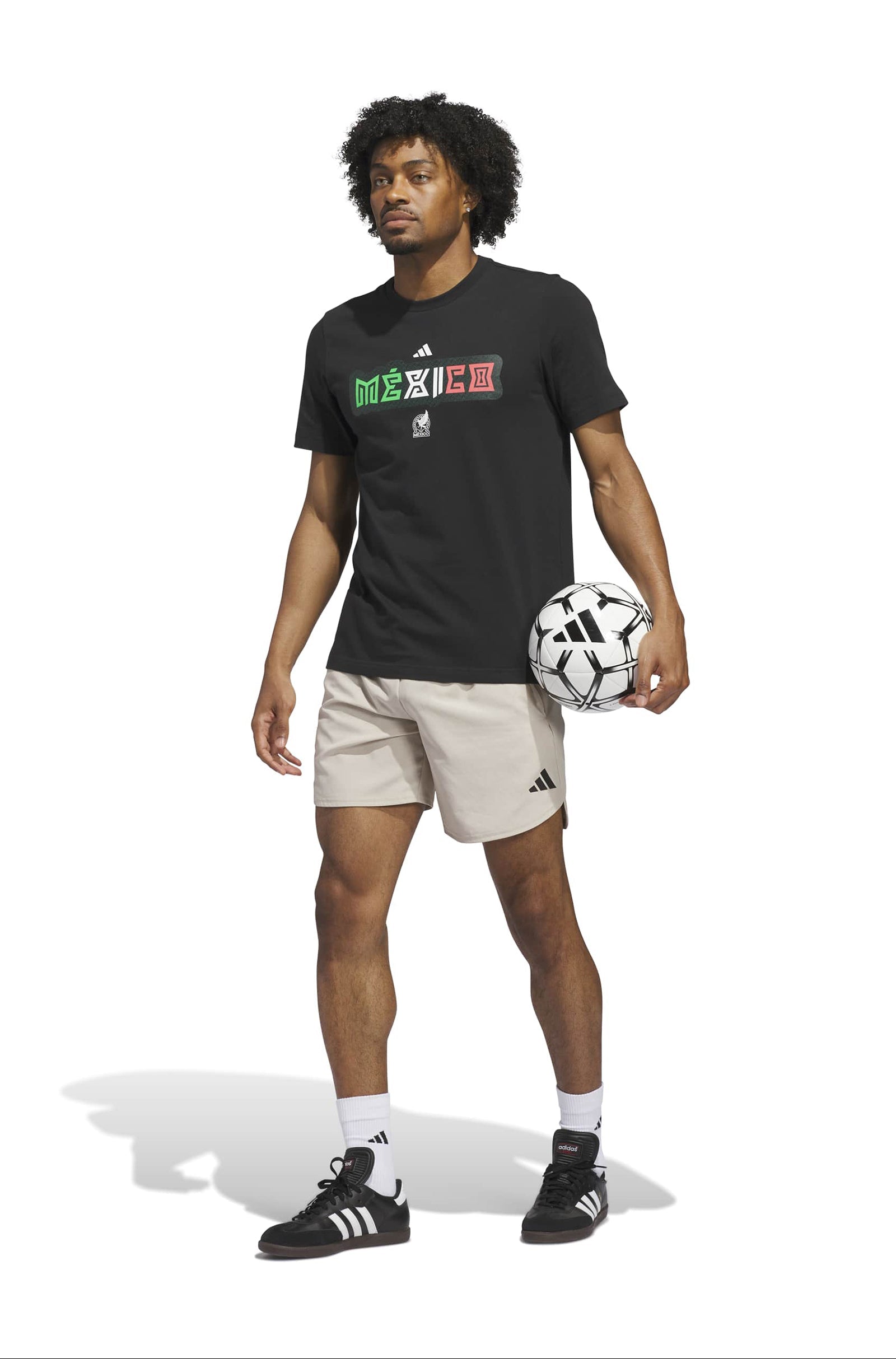 Adidas Mens World Cup 26 Mexico Tee | Black