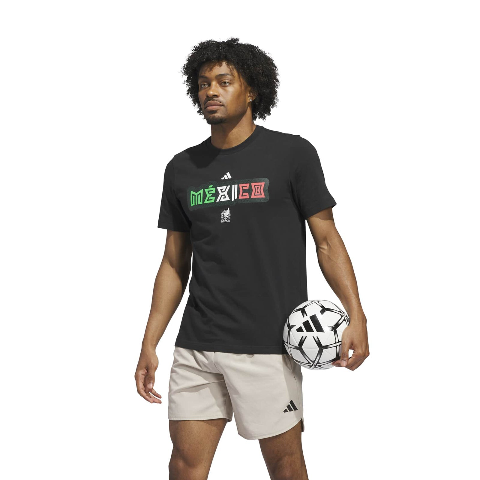 Adidas Mens World Cup 26 Mexico Tee | Black