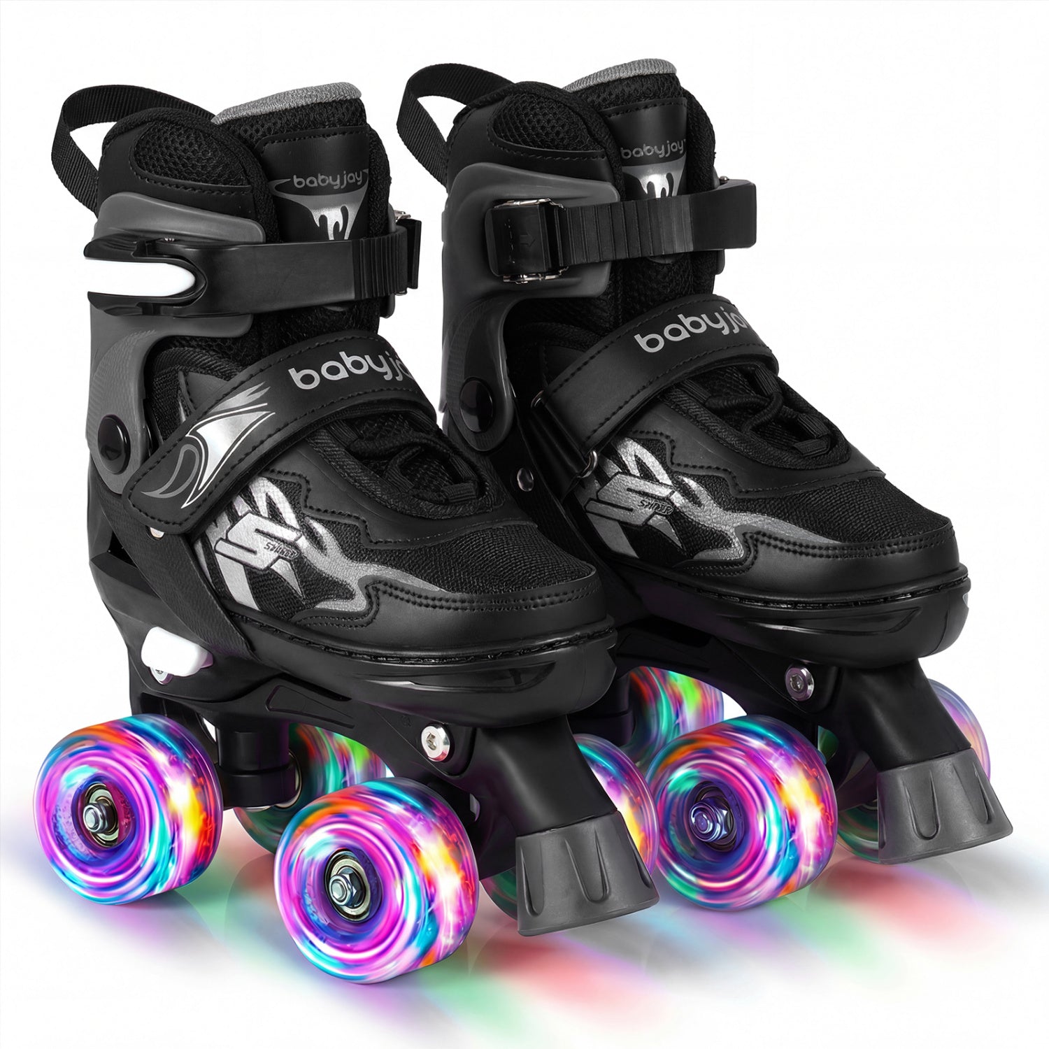 Kids Roller Skates | Adjustable Quad Skates with Light-Up Wheels