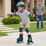 Kids Roller Skates | Adjustable Quad Skates with Light-Up Wheels
