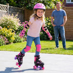 Kids Roller Skates | Adjustable Quad Skates with Light-Up Wheels