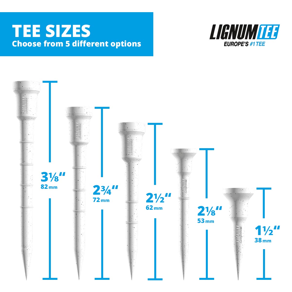 Lignum Tee | Classic Golf Tee Eco