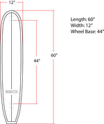 BIRCH 60" Longboard Skateboard | Complete Setup