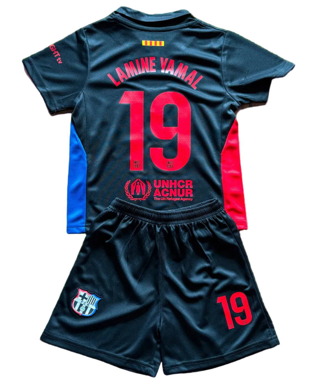 Lamine Yamal Black Barcelona Soccer Jersey | Kids Toddler & Youth Sizes