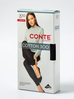 Conte Cotton Warm Opaque Women's Leggings | 300 Den | 74% Cotton