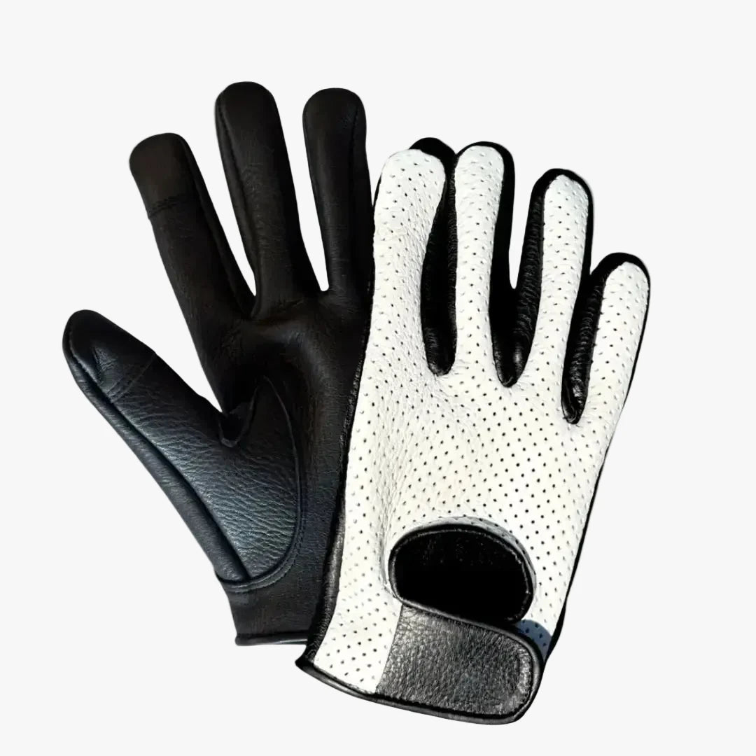 White Ventilated Touchscreen Gloves