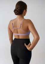 Low Scoop Cross Bra | Lilac