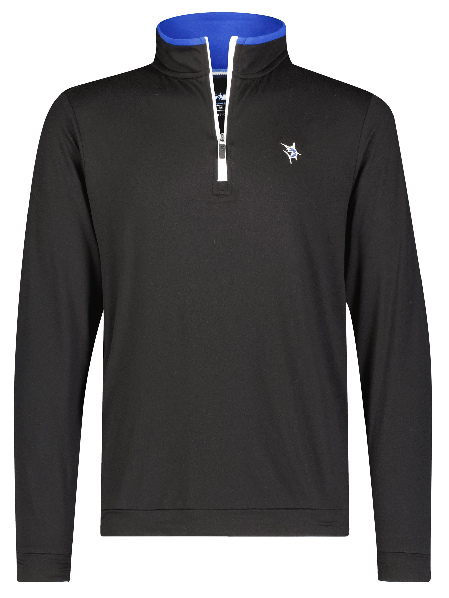 Long Beach Quarter Zip Ultra Soft Lightweight | Black