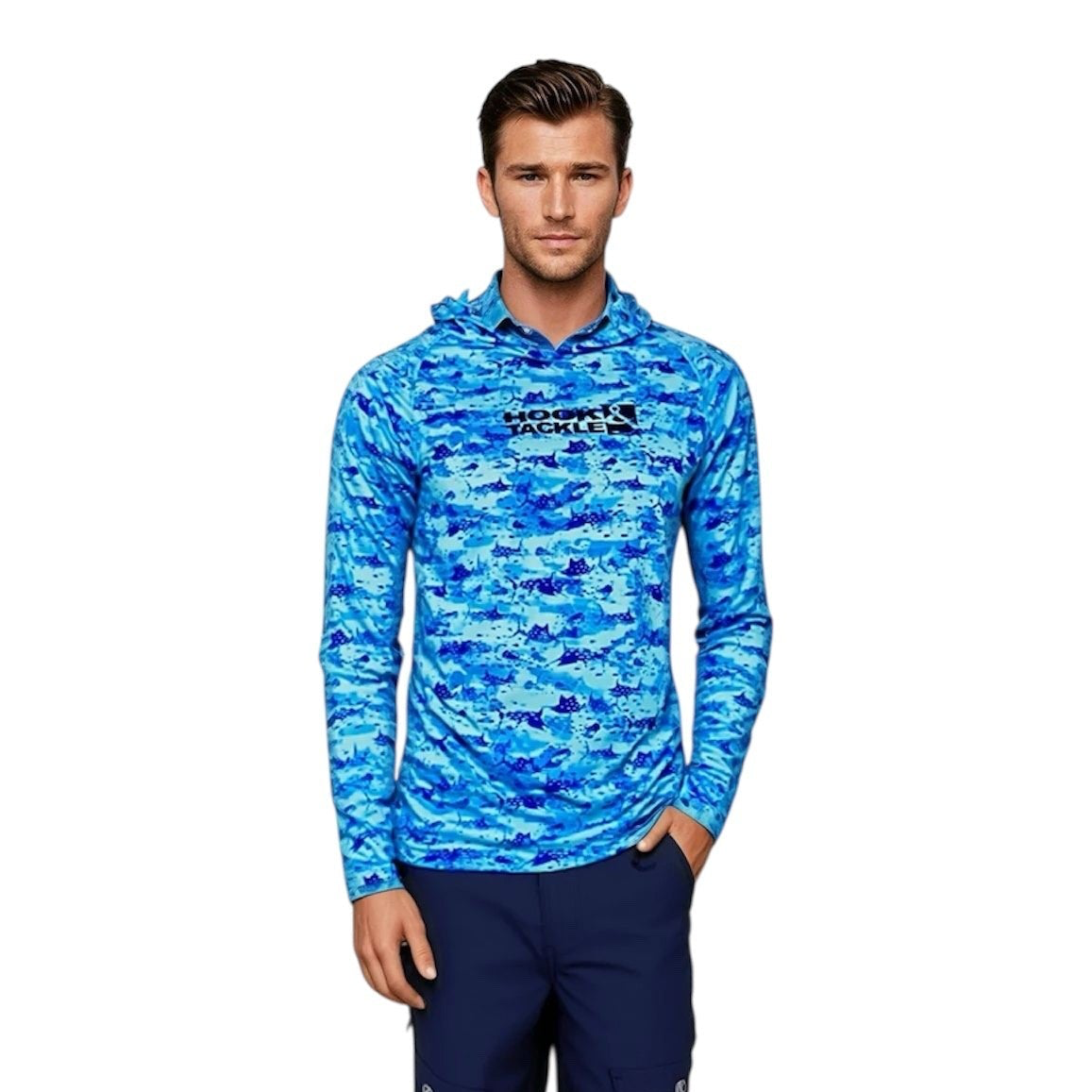 Men's Billfish Camo UV Fishing Hoodie