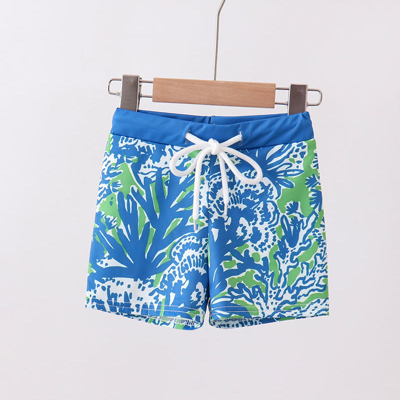 Ocean Garden Splash Boys Swim Trunks