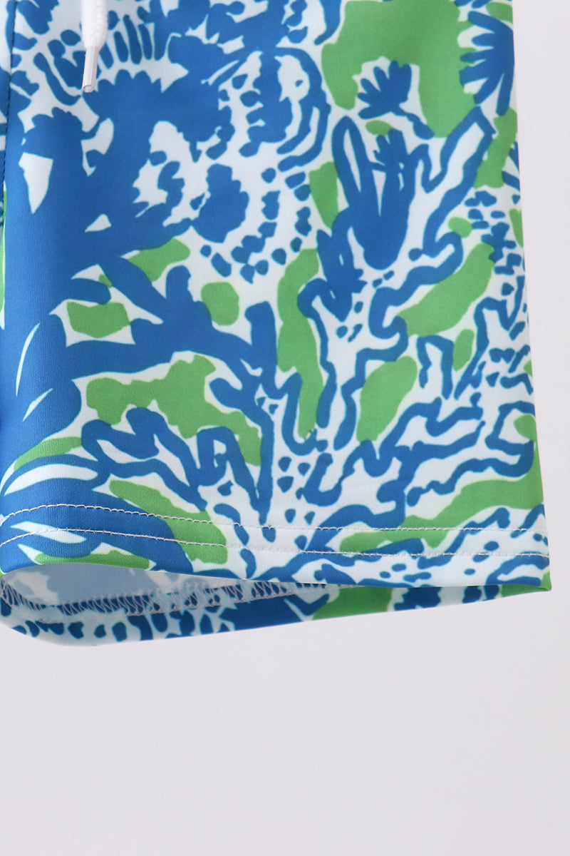Ocean Garden Splash Boys Swim Trunks