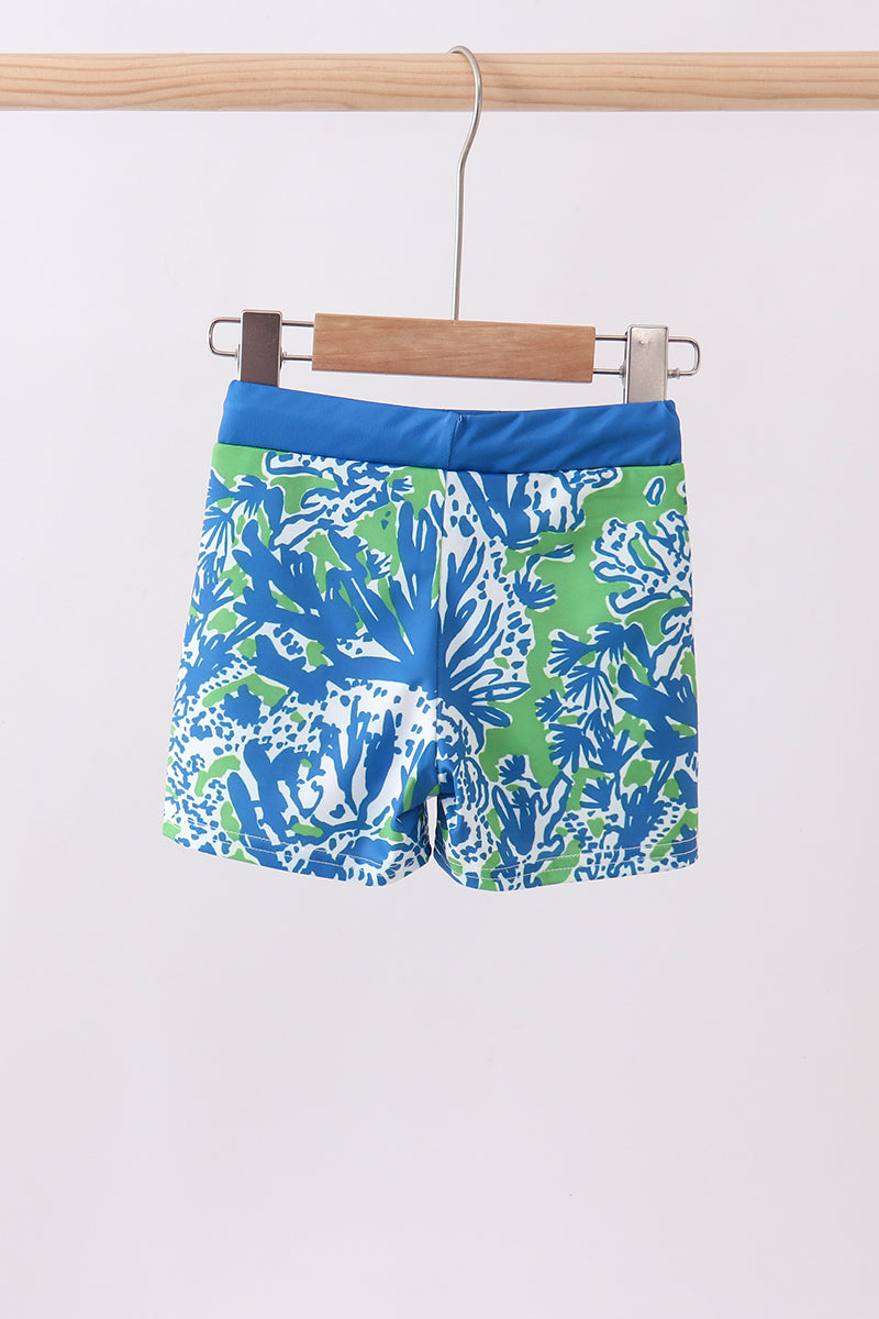 Ocean Garden Splash Boys Swim Trunks