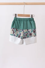 Camouflage Duck Embroidery Swim Trunks