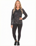 Women's Camo Monterey Quarter Zip | Black Camo