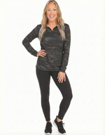 Women's Camo Monterey Quarter Zip | Black Camo