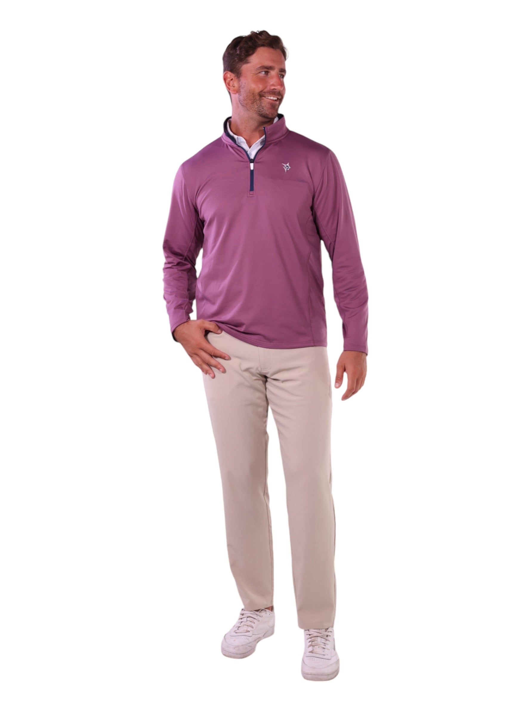 Montauk Quarter Zip Midweight Comfort | Plum