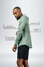 Men's Terra Recovery Element Hoodie Shirt (Low Light Olive)