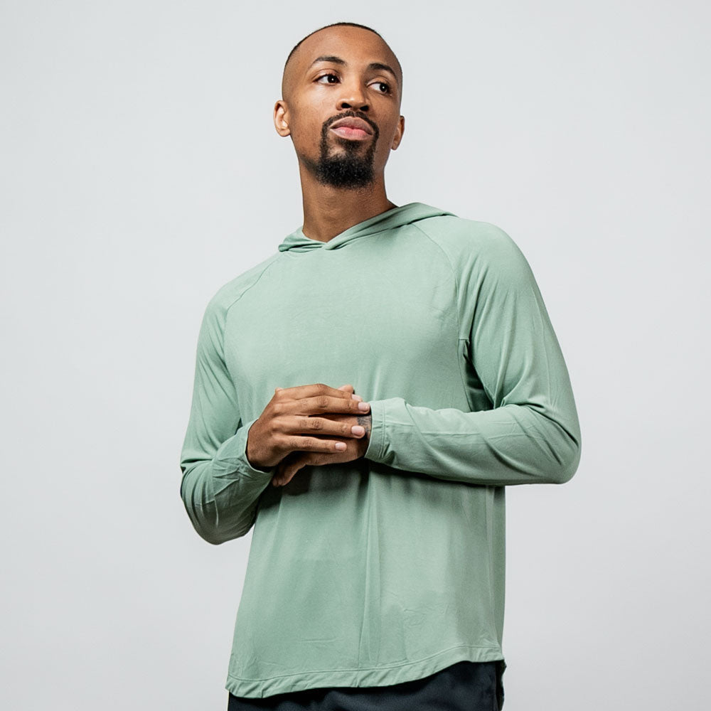 Men's Terra Recovery Element Hoodie Shirt (Low Light Olive)