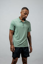Men's Terra Recovery Polo (Low Light Olive)
