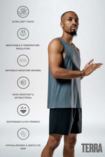 Men's Terra Recovery Tank (Ash Gray)