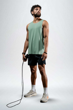 Men's Terra Recovery Tank (Low Light Olive)