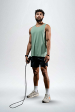 Men's Terra Recovery Tank (Low Light Olive)