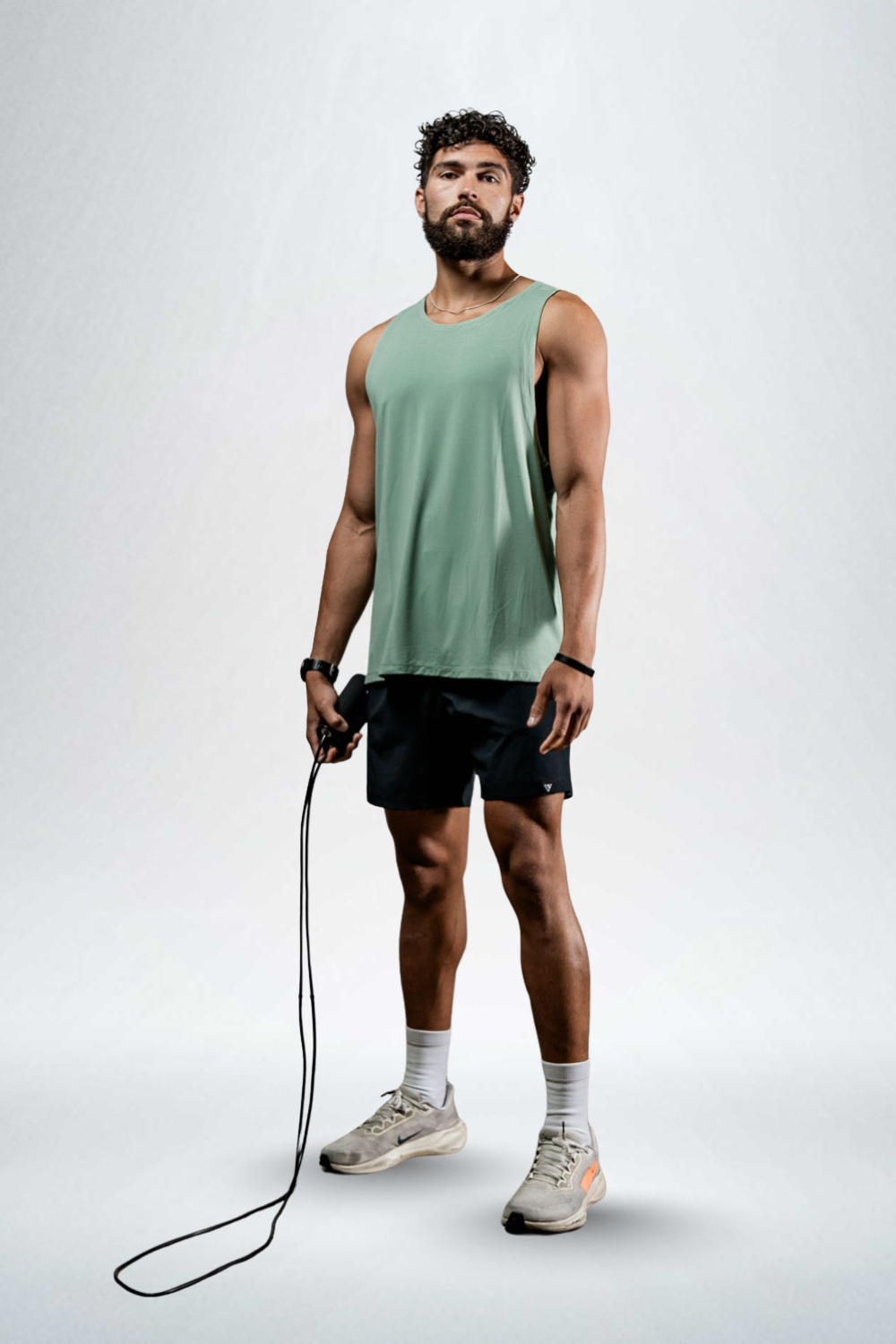 Men's Terra Recovery Tank (Low Light Olive)