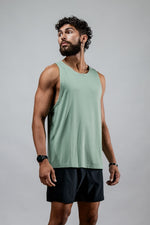 Men's Terra Recovery Tank (Low Light Olive)
