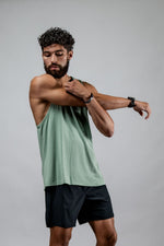 Men's Terra Recovery Tank (Low Light Olive)