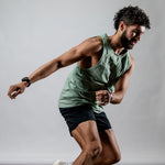 Men's Terra Recovery Tank (Low Light Olive)
