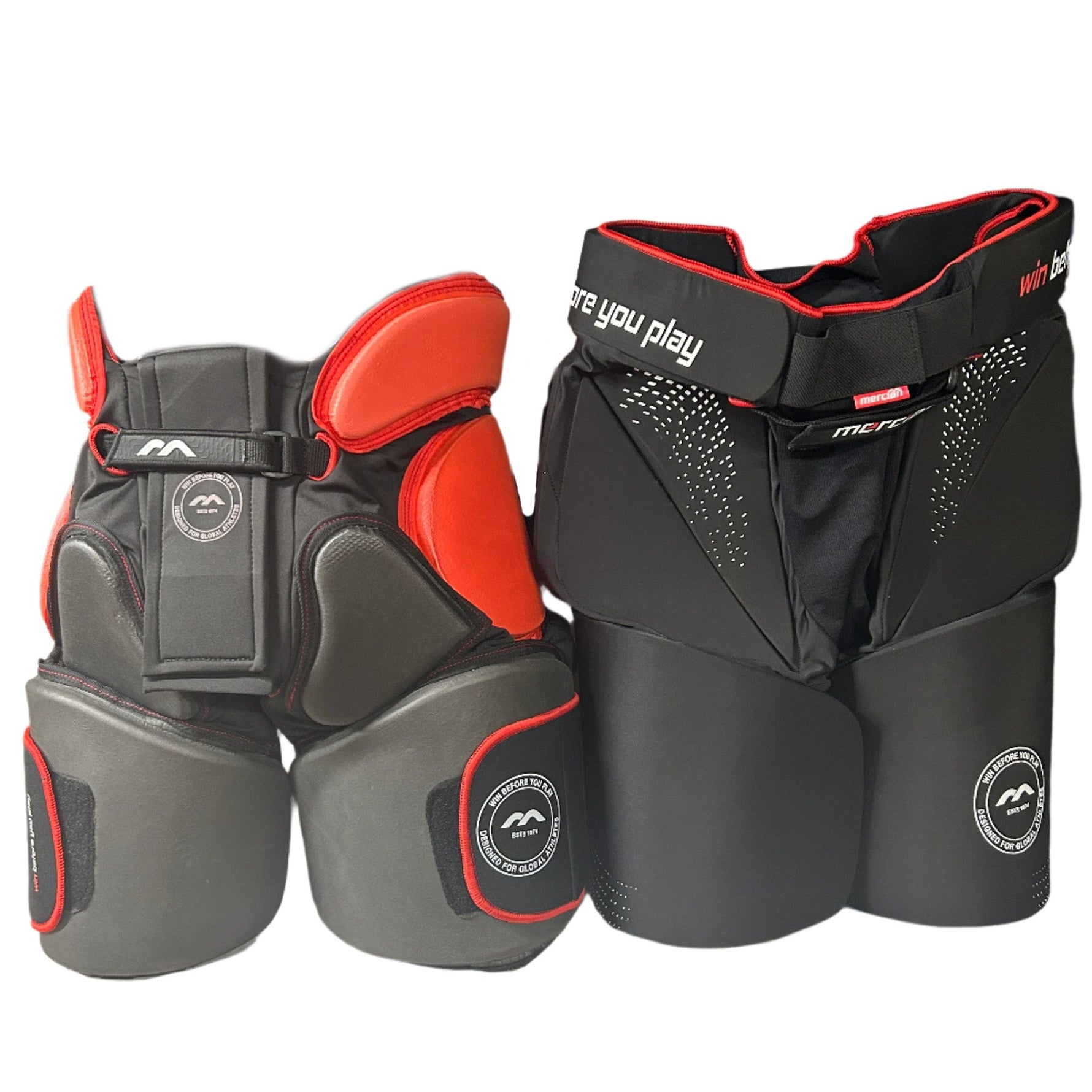 Mercian Evolution 1 Girdle Black/Red with Overshorts