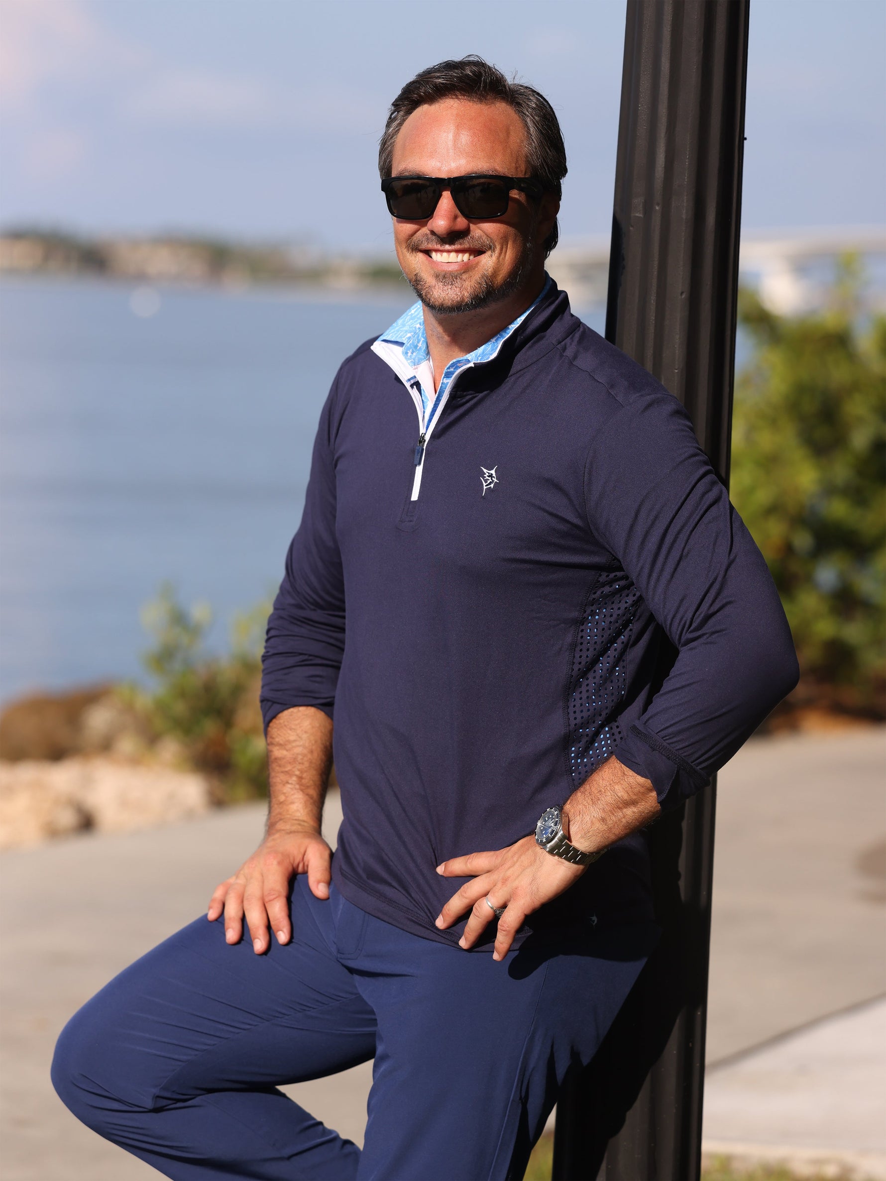 Monterey Performance Quarter Zip | Navy