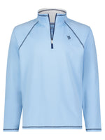 New Harbor Quarter Zip Effortless Comfort | Pale Blue
