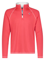 New Harbor Quarter Zip Effortless Comfort | Red