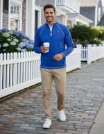 New Harbor Quarter Zip Effortless Comfort | Blue
