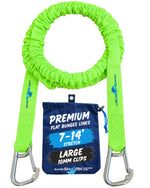 SandShark Premium Flat Bungee Line| Stretches 7-14'. Anchor and Dock Line for Boats, Jet Skis, and Pontoons.