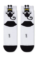 Cotton Socks Conte Classic 233 | Picot "Black Cat"