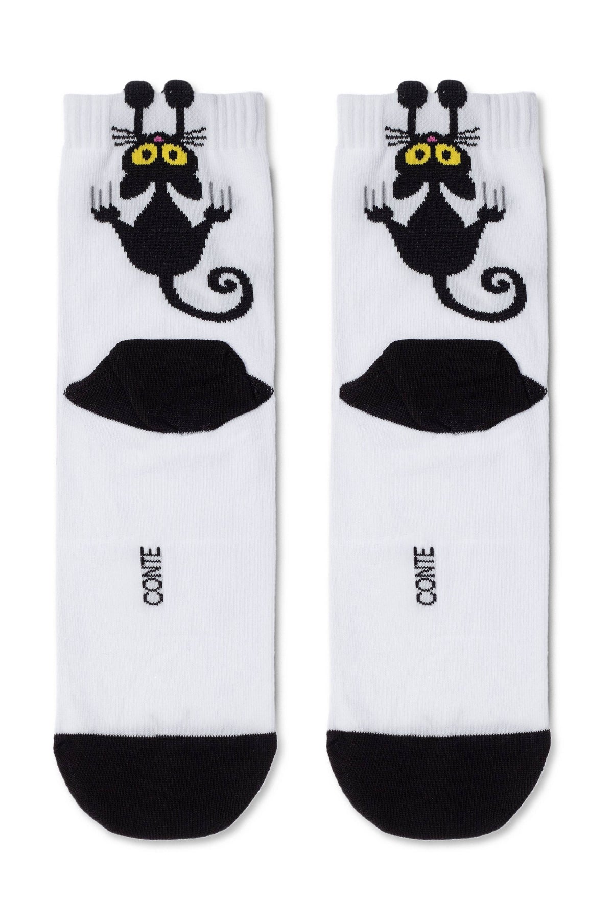 Cotton Socks Conte Classic 233 | Picot "Black Cat"