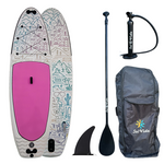 GrandSol Oasis Pack 11’ 4” Inflatable Paddle Board + Paddle, Pump, Detachable Fin, & Carrying Case