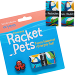 Orange Octopus Racket Pet Tennis Dampener and Blue Overgrip Tape with Replacement Overgrip Tape